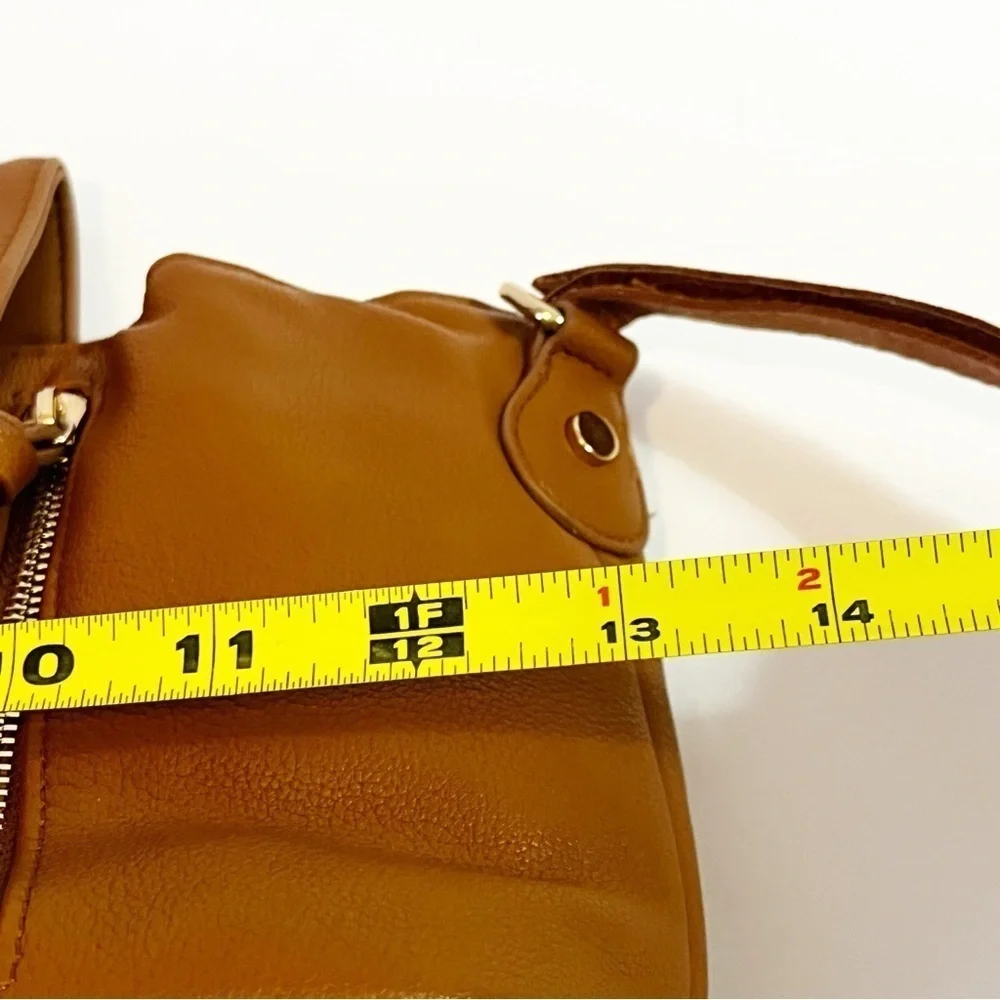Brown Faux Vegan Leather Stroller Organizer Caddy Insulated Drink Holder Durable